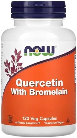 NOW Foods Quercetina com Bromelaína 120Veg Cap Importado