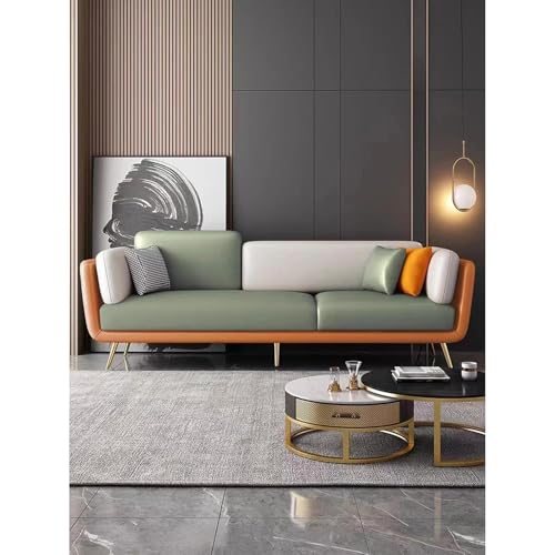 Image of A to Z Furniture Classic Chesterfield Sofa Set Luxury Chesterfield Sofa in for Home Living Room & Office (3+1 Green & Brown)