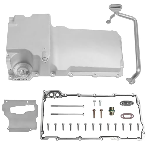 302-1 LS Oil Pan Kit Fits for LS1 LS6 LS2 LS3 LS6 LSX 4.8L 5.3L 5.7L 6.0L 6.2L Engines GM Muscle Classic Car Truck Aluminum Swap Retrofit Oil Pan Kit