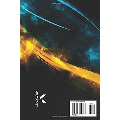 Valorant Neon Inspired Notebook / Journal / Diary, 128 pages / 64 sheets, Lined, 6x9 format (a tiny bit taller A5), High Quality White Paper, Matte Cover Finish Paperback January 19, 2022