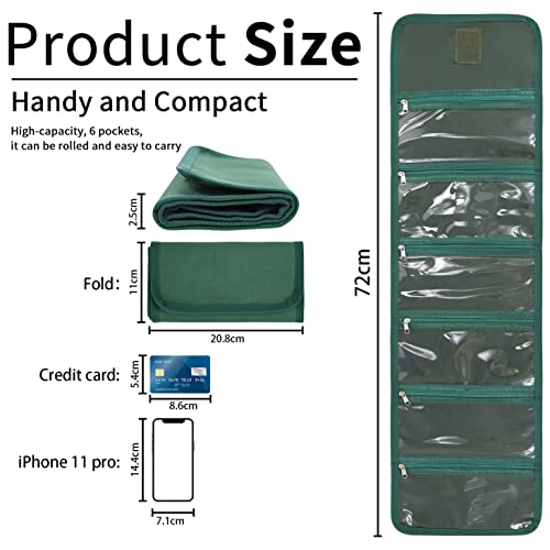 Money Wallet, Money Organizer For Cash With 6 Zippered Pocket Multipack Money Pouch, Cash Bill Organizer, Envelope Wallet Money Bag Small Travel Money Holder For Budgeting, Receipt And Tips (Green) #TOP2