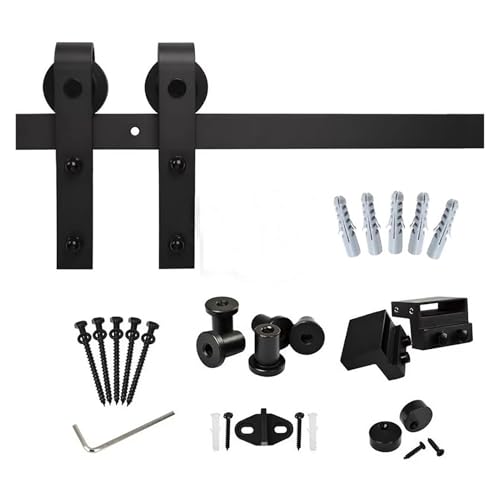 Kit de quincaillerie pour porte de grange coulissante rail de suspension intérieur