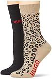 HUGO Damen 2P RS LEO CC W Mittelhohe Socken aus Baumwoll-Mix im Zweier-Pack Gemustert 39-42