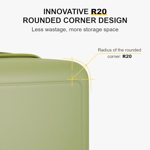 Image of LEVEL8 Hard Shell 20 Inch Carry on Luggage Airline Approved, Polycarbonate