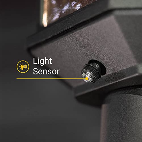 Koda | Williams Outdoor Led Post Lantern, Automatic Dawn-To-Dusk Timer, Waterproof, 3000K, 800 Lm, Lamp Post Cap Lights For Wood Fence Posts Pathway, Fitter Base For Outdoor Garden Post Pole Mount #TOP6