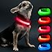 Hund und günstig Kaufen-Visinite Leuchthalsband Hund,Wasserdicht,Verstellbare,USB Aufladbar LED Hunde Halsbänder, Leuchtet im Dunkeln, Leuchtendes Hundehalsband hält Ihren Kleinen Hund Sichtbar und Sicher,Rosa,S
