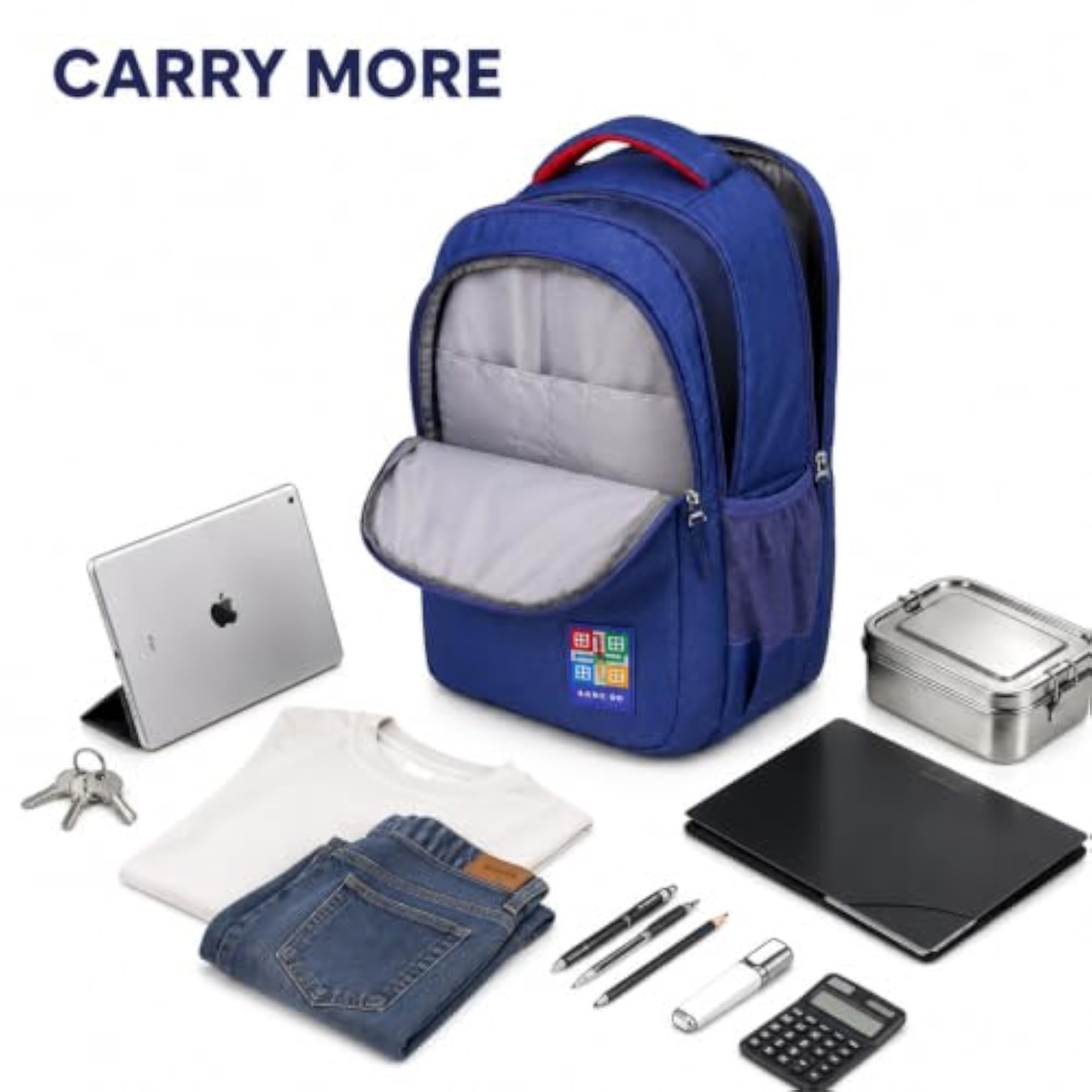 36L Water Resistant College Backpack with Rain Cover