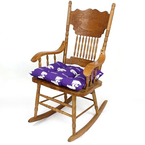 Image of College Covers Everything Comfy Kansas State Wildcats Rocker Pad - Chair Cushion