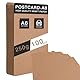 100 Stück A6 Kraftpapier Karten, 14,8 x 10,5 cm, Kleine karten zum beschriften, 250g/m² Kraftkarton für DIY Projekte, Kreative Karten für Hochzeit, Einladung und Basteln (Braun)