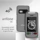 Artfone G6 4G Seniorenhandy ohne Vertrag | SOS Notruftaste, Ladestation, Lautsprecher, Kurzwahl | Einfaches Klapphandy mit Kamera | Deutsches Menü, Doppeldisplay 2,4 + 1,77 Zoll Farbdisplay | Große Ta