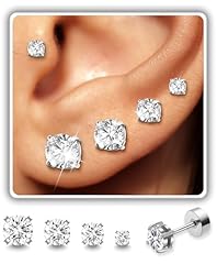 Silver,4Pairs,Flat Back