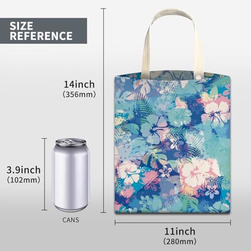 Image of Car Trash Can, Cute Car Trash Bag, Hanging Car Organizer and Storage Bag, Trash Bin for Car Accessories, Vehicle, Travelling, Camping Tropical Hawaiian flowers