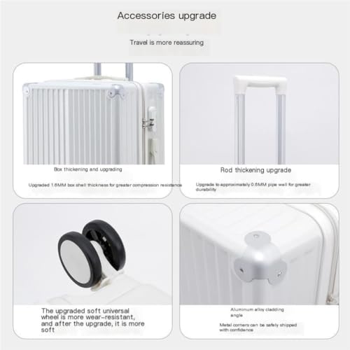 Suitcase Stylish and Lightweight Suitcases, Essential Items for Travel Luggage(Green)3