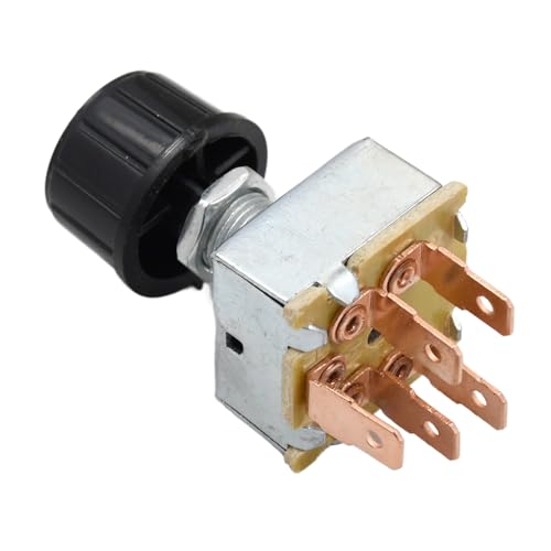 Celliparts 3-Speed Air Conditioning Blower Switch, Toggle, Push Button, Manual, Black, Compatible with Red Dot HVAC, Honda, Kenworth Heavy Trucks