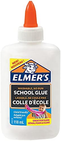 Elmer's White PVA Glue | 118 mL | Washable and Kid Friendly | Great for Making Slime and Crafting
