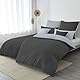 Nesture Kissenbezug 40 x 80 2er Set - kopfkissenbezug 40x80 cm Anthrazit, 100% Mikrofaser kissenbezüge mit Reißverschluss, Weich und Bügelfrei