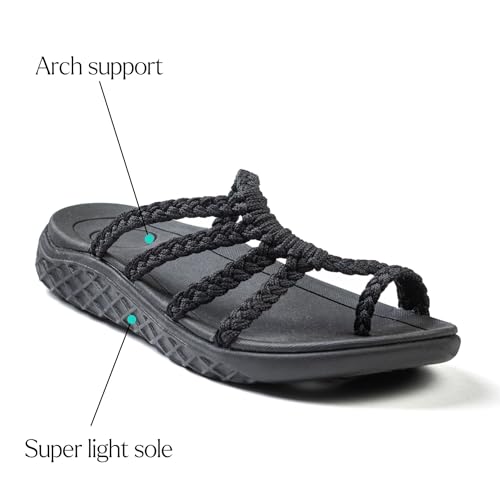 Plaka Wave Flip Flops for Women with Arch Support – Comfortable Womens Flip Flops for Walking – Lightweight Vegan Summer Sandals – Water Resistant and Stylish Beach Slides2