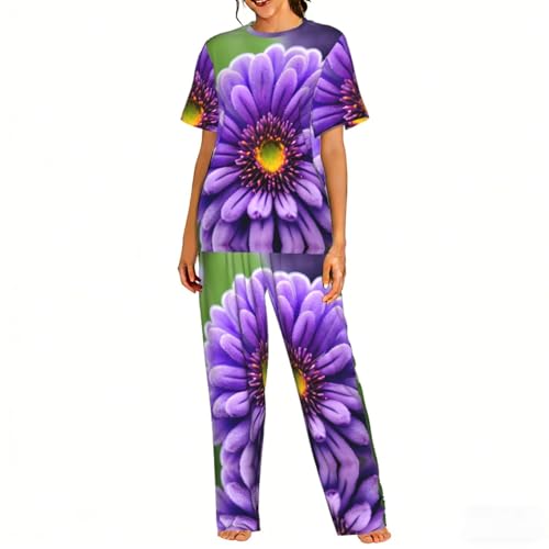 Pyjama confortable femme lavande idéal pour vos moments de détente