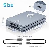 CFexpress Type A and SD Dual-Slot Memory Card Reader, 10Gbps USB 3.2 Gen 2 Type A CFexpress Adapter Memory Card Reader with USB C to USB C/USB A Cable,Compatible with Windows/Mac/Android UK - Image 7