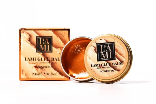 Lami Glue Balm Powerful Melon   Glue without glue, producto para plastificar pestañas, 20 ml, contiene aceite de argán, aceite de jojoba y aceite de aguacate