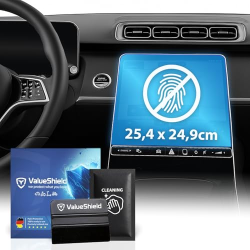 ValueShield Anti-Fingerabdruck Displayschutzfolie Matt passend für Mercedes EQE X294/V295 2022-2028: 12,8" Tacho, Radio, Multimedia, Navi, Bildschirm, Infotainment Touchscreen Entspiegelung