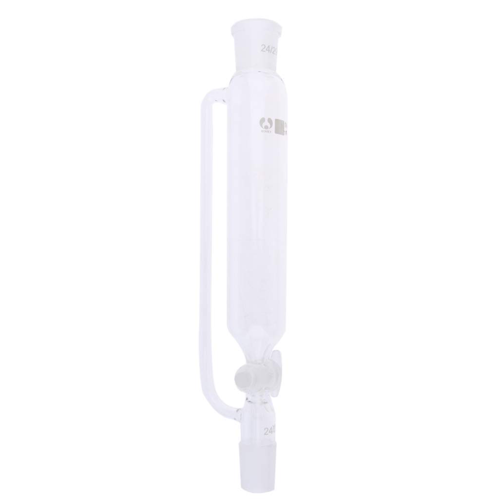 Tropftrichter aus Glas mit Druckausgleichsrohr und Absperrhahn, transparent, 100 ml