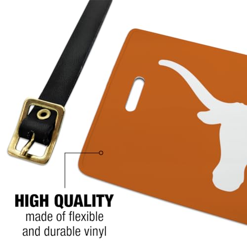 University of Texas Primary Logo Luggage ID Tags Suitcase Carry-On Cards - Set of 22