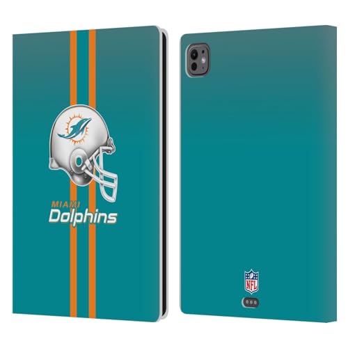 Casque Miami Dolphins NFL Pochette Cuir iPad Pro 11 M4 M5 Finition Premium