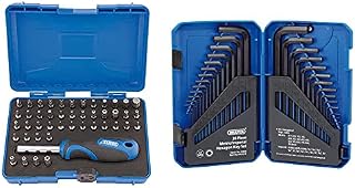 Draper 82399 Security Screwdriver Bit and Driver Set (45 Piece) Black and Silver