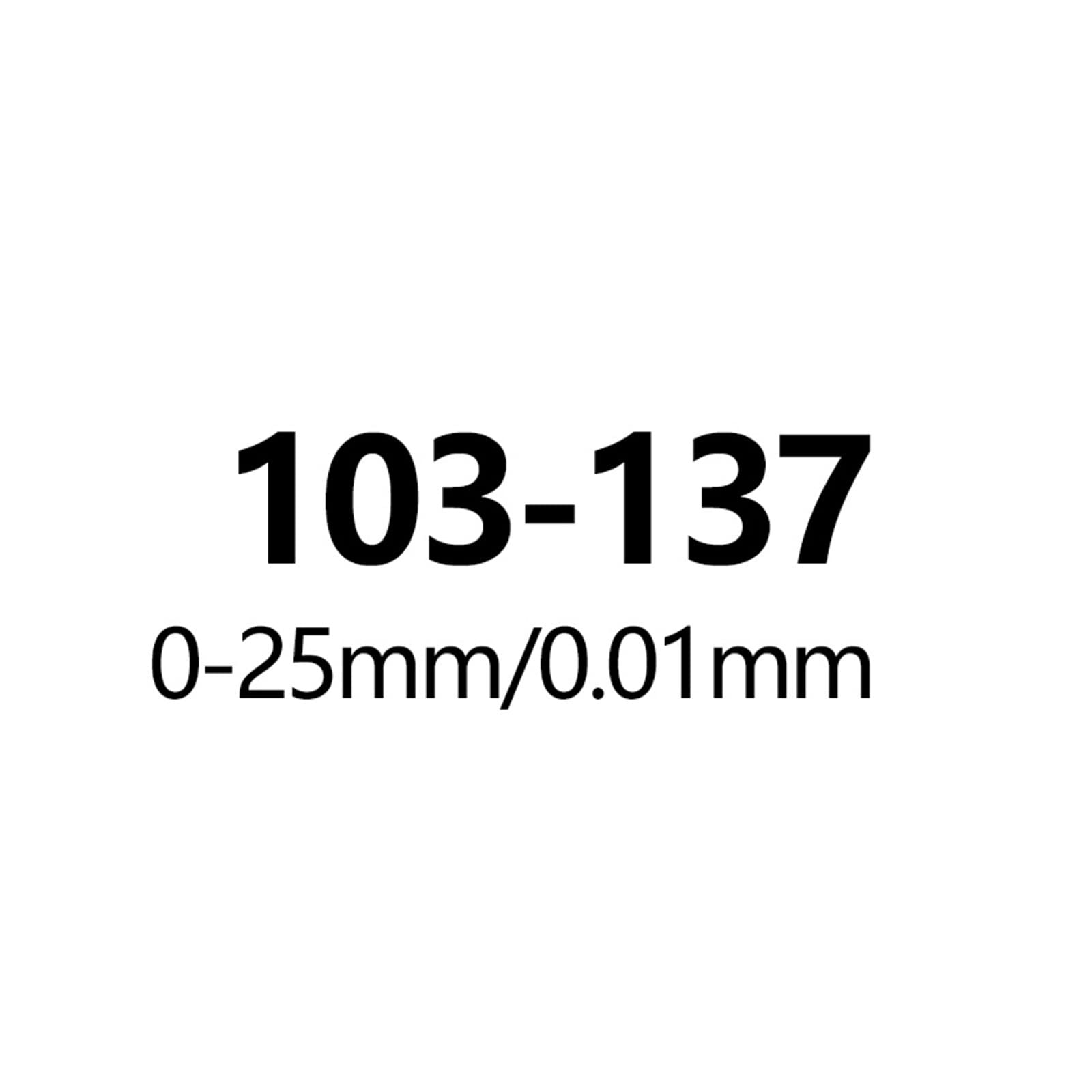 micrómetro, Micrómetro 0.01/0.001 mm fuera del calibre micrómetro 103-137 129 138 diámetro también medición del indicador de tornillo micrómetro(103-137(0-25) x0.01)