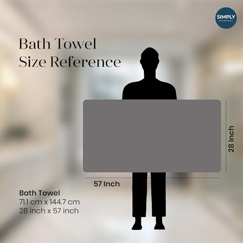 Image of Jasmine Quick Dry, Super Absorbent, Soft Beach, Bath & Sports Towel, Grey 70 x 140cm, 350 GSM, Heavy