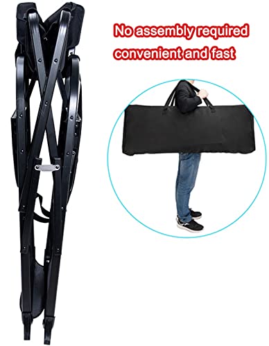 Chaise pliante d'extérieur pour maquilleur – Chaise haute directrice portable en aluminium avec appui-tête et repose-pieds – Idéal pour le camping, la pelouse et les productions de films