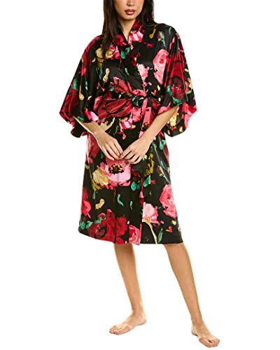 Natori Women's Haiku-Charm Robe Length 42", Black/Multi, Large #TOP17