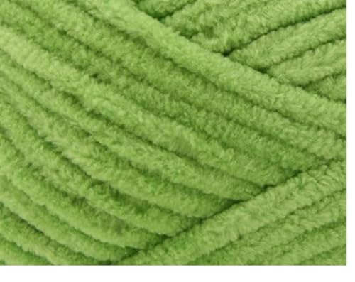 Image of Premier Yarns Parfait Chunky Chenille Yarn 3.5 Oz 6 Super Bulky Weight 3 Pack Bundle with Bella's Stitch Place Holders (Pistachio)