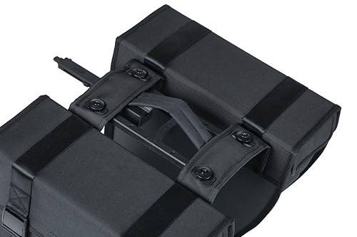 Basil Tour Doppeltasche – MIK-System – 28 Liter – wetterfest – Schwarz