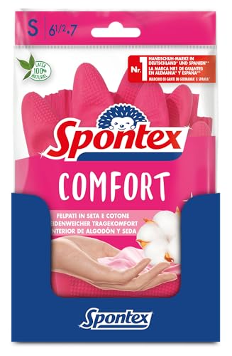 Spontex Comfort, Haushaltshandschuh FüR Optimalen Schutz Und Komfort, GrößE S, 12 Paar-image