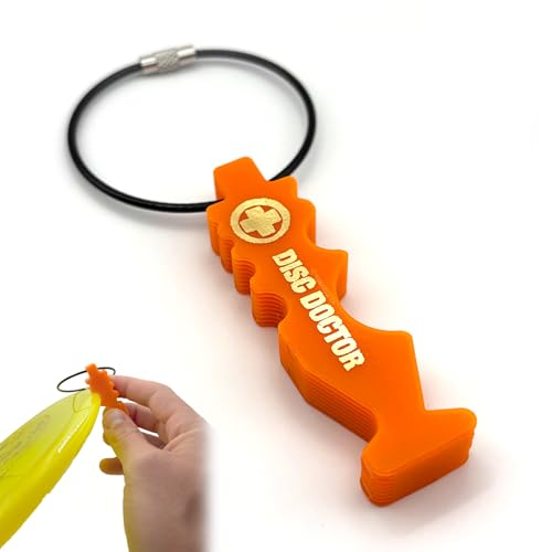 Disc Doctor Repair Tool for Disc Golf Discs, Disc Golf Bag Accessory to Repair a Disc During or After a Round (Orange)