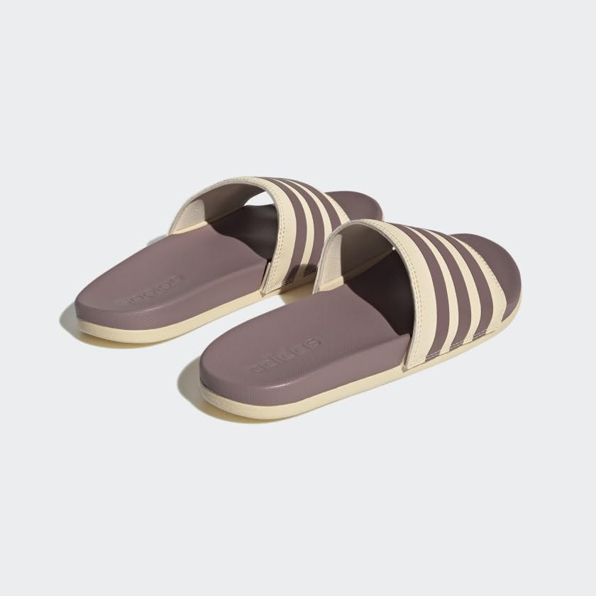 Image of adidas womens Adilette Comfort Slides Sand Strata /Wonder Oxide /Sand Strata 11