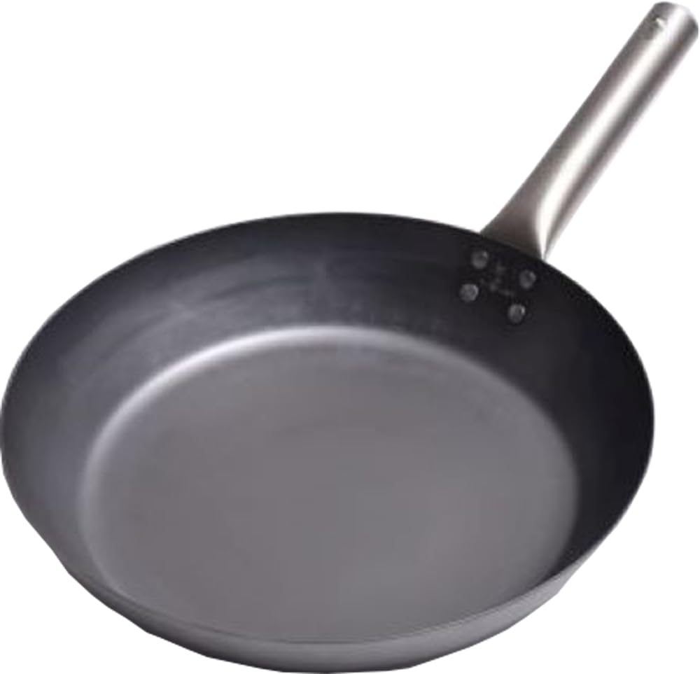 鉄フライパン 28cm チタン柄 HANAKO 打出し 2.3mm 日本製 IH対応 ガス