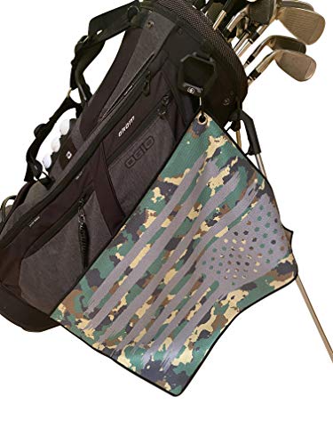 Microfiber Golf Towels with Bag Clip for Police, Firefighters, Military - Funny Golf Gift for Dad - Image 4