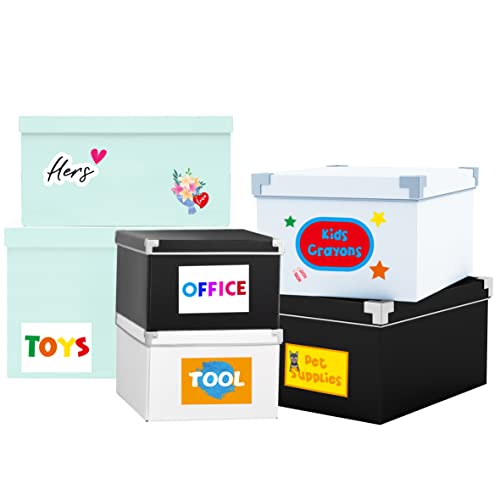 80 PCS Printable Sticker Paper, 20 Sheets Letter Size White Matte Sticker Paper for Inkjet & Laser Printer Waterproof, Tear/Oil Resistant & Removable Without Residue(4.3” x 5.5”, 4 Labels per Sheet)