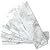 AULIGET 40-Piece Polished White Marble Peel and Stick Backsplash Wall Tiles, 3" x 12" PVC Faux Stone Stick on Tiles for Backsplash Kitchen, Bathroom, Laundry Room, Camper, Fireplace