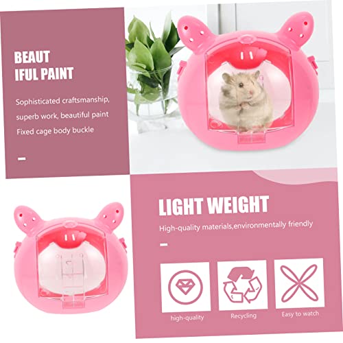 DOITOOL 2 Peças gaiola para hamster pequeno estojo de transporte fornecimento de animais de estimaçã