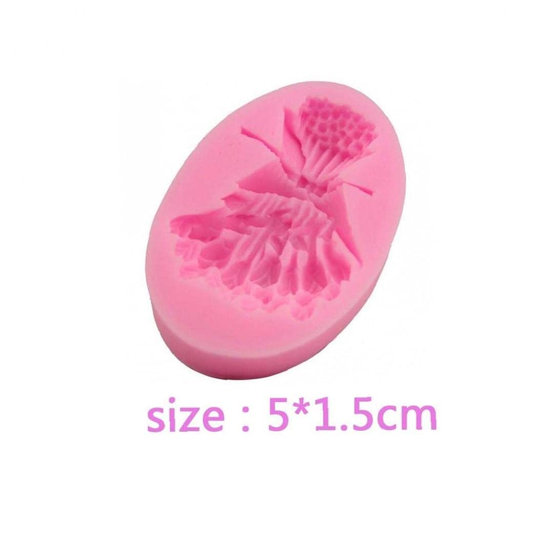 Moule En Silicone En Forme De Fleur De Rose Moule à Chocolat 6 Cavités Pour La Cuisson Fondant Dessert Fleur Gâteau Décoratif Outil De Pâtisserie Plaque à Glace