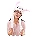 Yimidear Sombrero de Conejo, Linda Saltando Oreja Conejito de Peluche para Mujeres, Chicas, Chicos, Incluso Hombres (Conejo) (Conejo)