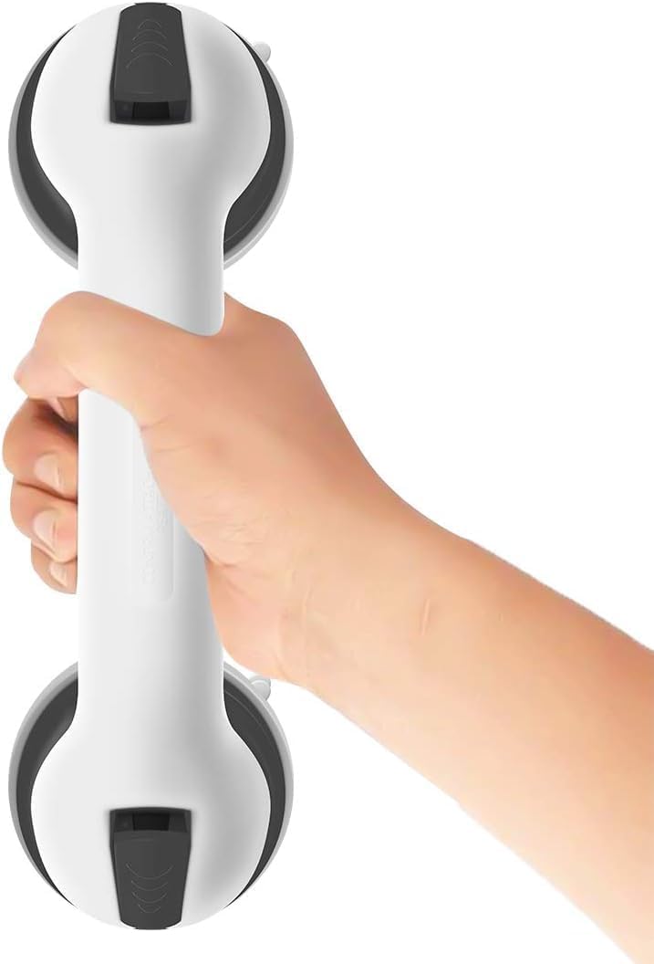 NewthinkingSuction Bathroom Grab Rails, Hand Rail for Elderly, Portable Mobility Aids Safety Handle with Suction Cup Fitting, No Fixings Needed for Bathroom, Children and Disability Aids (1 Pack)