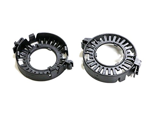 Ijdmtoy (2) D1S D3S Xenon Light Bulbs Holders Clip Rings Retainer Holders Compatible With Audi Bmw Mercedes Buick Cadillac Lincoln Jaguar Range Rover, Etc #TOP1