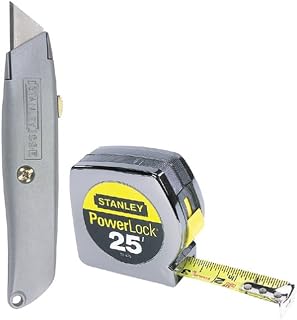 Stanley 90-082 25-Foot PowerLock Tape Rule with 6-Inch Classic 99 Retractable Knife Set