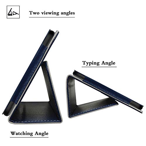 Bige For Moxee Tablet 8 Inch Case,Pu Leather Folio 2-Folding Stand Cover For Moxee Tablet Mt-T800 (T-Mobile/Sprint) 8" Tablet (Not Fit Moxee Tablet 2),Dark Blue #TOP4