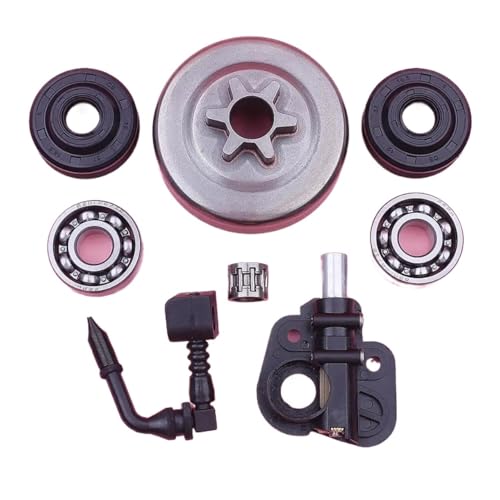 3/8'' 6T クラッチドラムニードルベアリングキット パートナー 350 351 352 370 371 390 チェーンソー 530047061、503932301 オイルシールポンプピックアップ付き